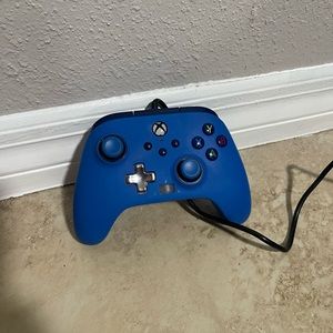 Xbox controller used once as a backup.